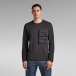 Оригинална карго блуза G-Star Raw Pocket M нова мъжка черна фланела