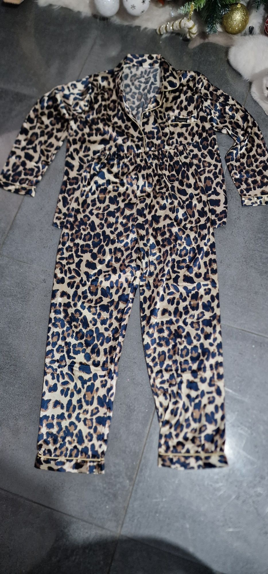 Pijamale satin animal print