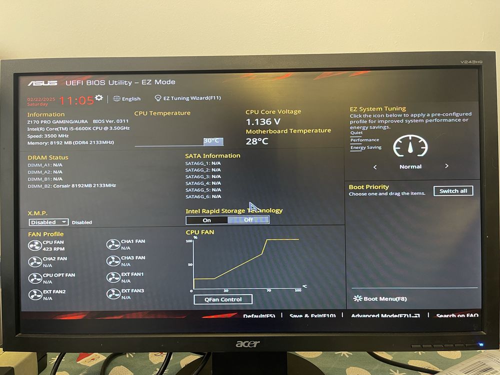 Kit i5 6600K + Asus Z170 Pro Gaming Aura + 8GB RAM + BONUS