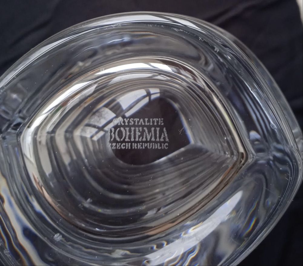 Ваза хрустальная Bohemia, высота 32 см