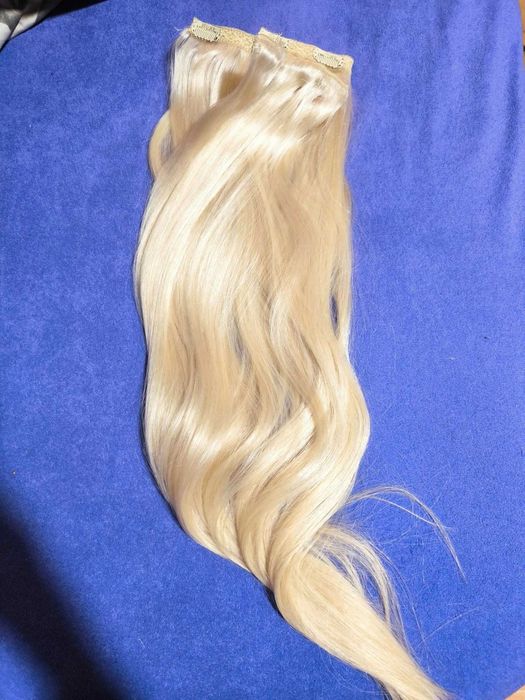 Extensii BelHer Deluxe par 100% natural Remy, 65 cm blond deschis