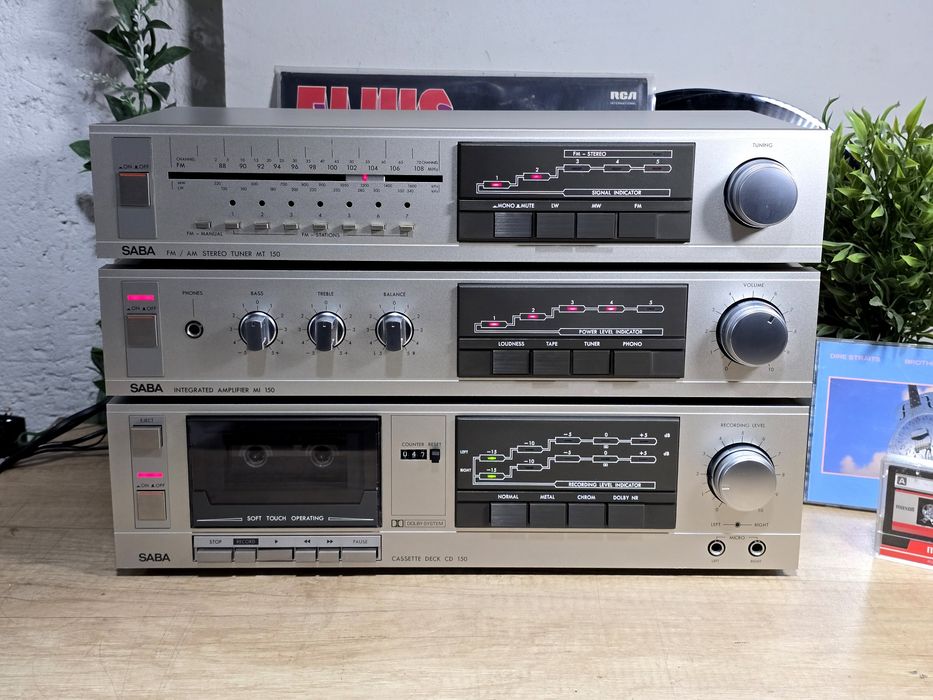 Linie audio SABA ,deck casetofon, amplificator, radio, hifi retro