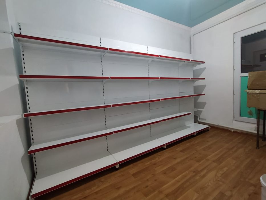 Стеллаж ,Пристенный Островной Полка  Витрина Двухсторонный