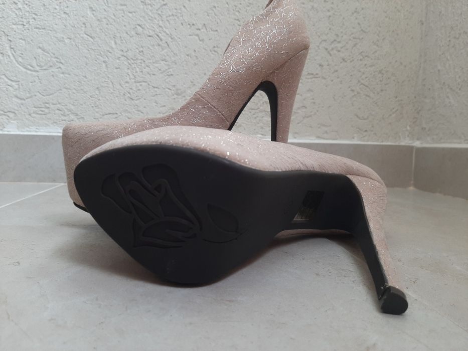 Pantofi dama bej/negru