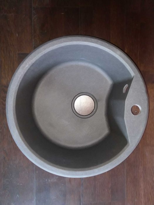 Кухненска кръгла мивка композитен гранит