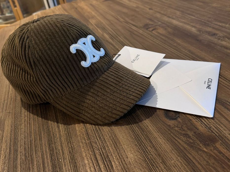 Sapca Celine Triomphe Baseball Corduroy M noua originala