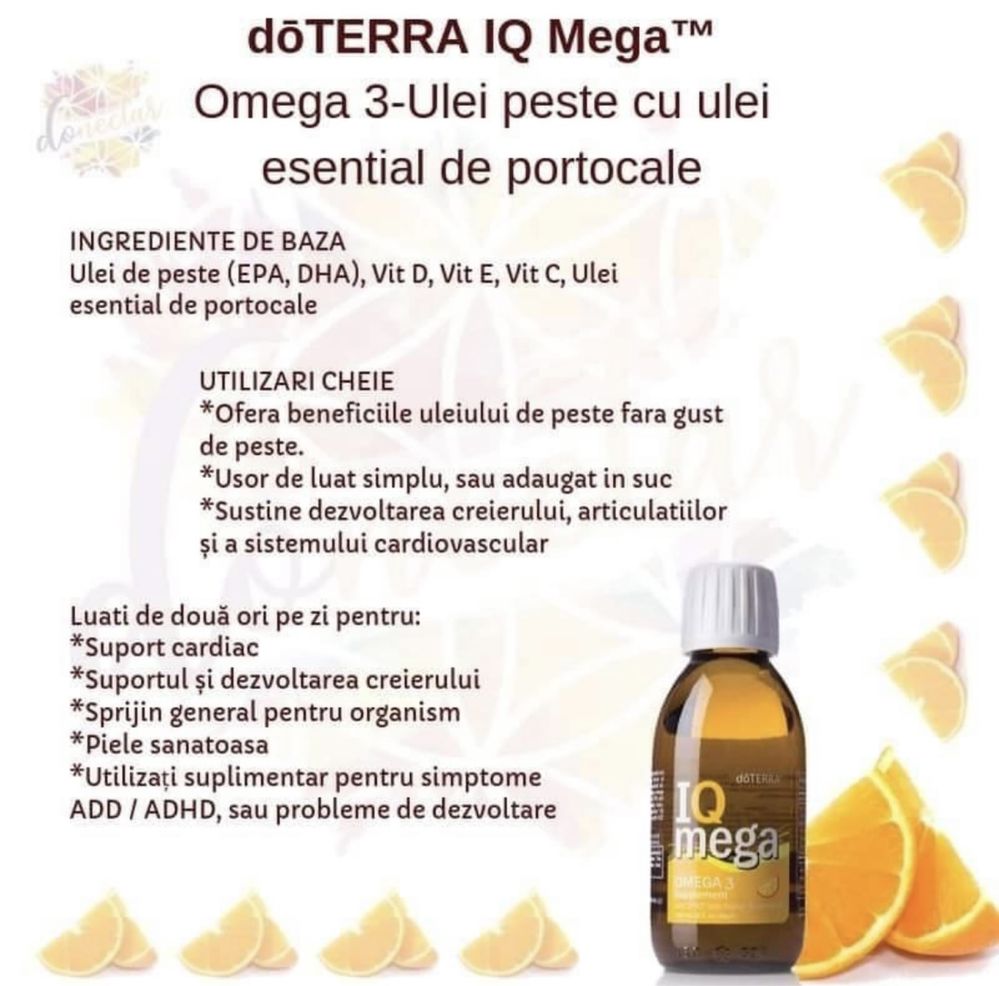 Ulei de peste 100% natural gama doTERRA