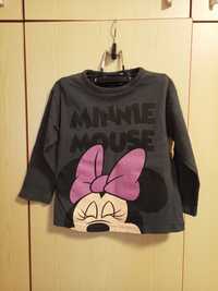 Tricou cu mânecă lungă,fete-ZARA- Minnie Mouse- 2-3 ani(98 cm)