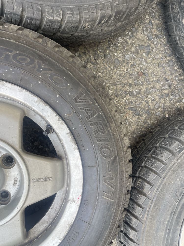 Vand 5 bucati anvelope+ janta 185/70 R13 m+s Tokyo