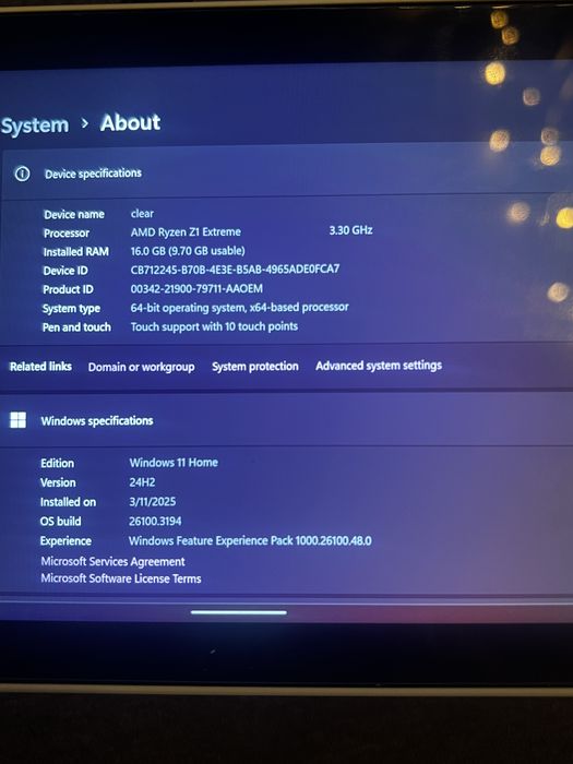 Consola ASUS Rog Ally modata (1.8 TB)
