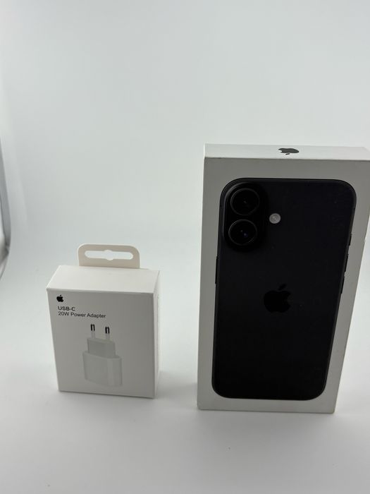 Apple iPhone 16, 128GB, 5G, Black, sigilat. Extra Full, transport ZERO