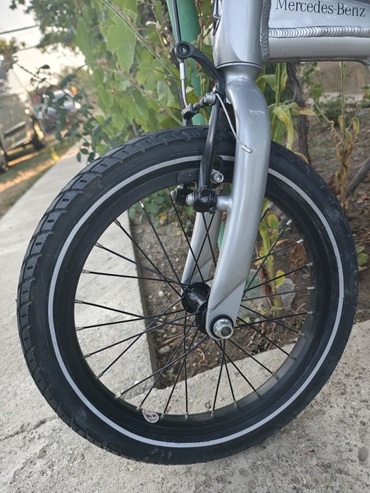 Bicicleta copii Mercedes Benz, 16 zoll, aluminiu, alb, 3 ani+
