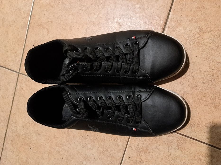 U.S. Polo Assn Чисто НОВИ! Мъжки официални черни кожени обувки