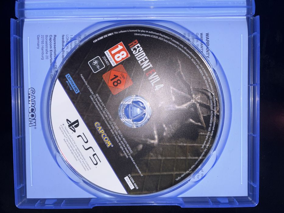 Диск Resident evil 4 remake PS 5