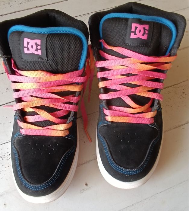 DC Shoes Manteca 4 Hi Womens Black Multicolour Skate Trainers 39#