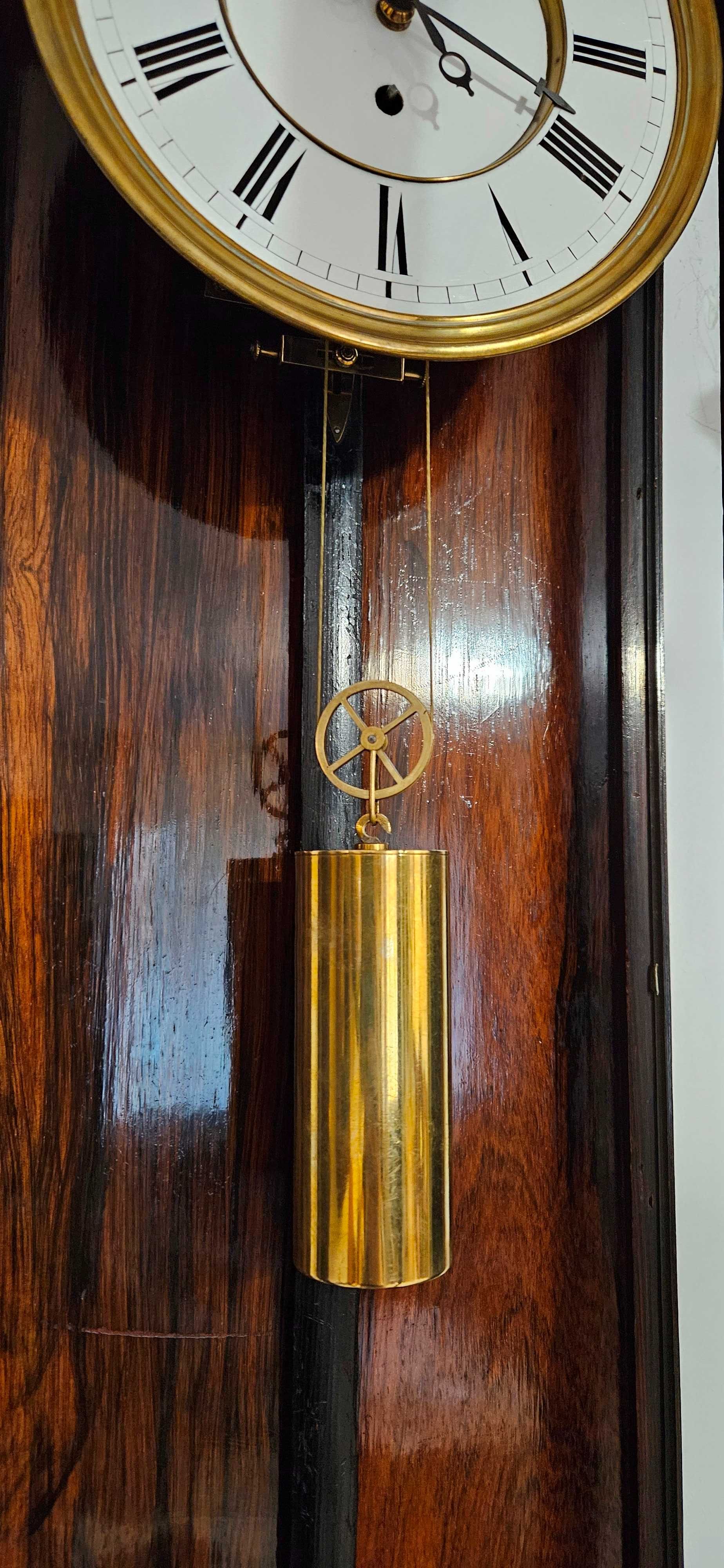 Ceas de perete cu pendul si o greutate Austria 1870