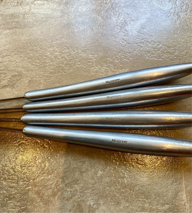 Set 4 cutite de steak Murphy forjate manual din anii 1930-1940