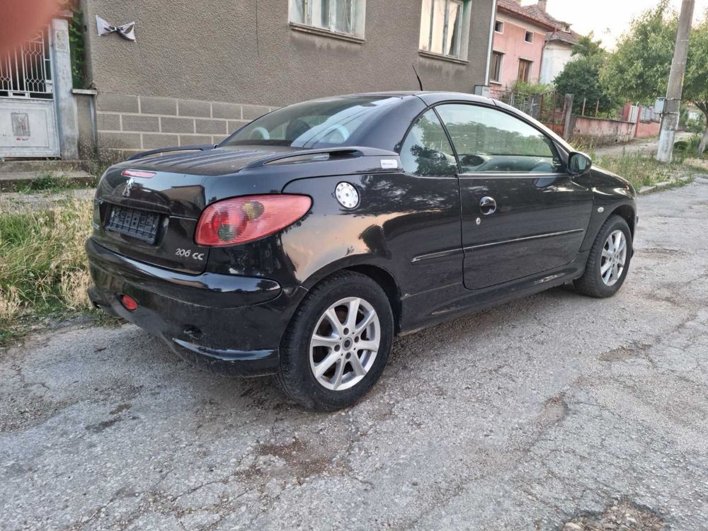 Пежо 206 CC 1.6 i 110 коня бензин 2006 г кабрио