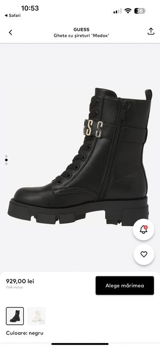 Ghete Guess cu sireturi