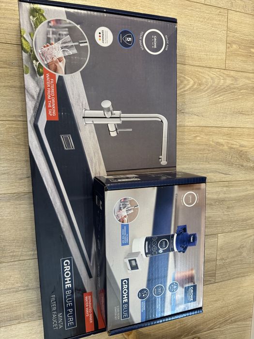 Grohe Blue Pure Minta смесител + филтър, Phantom Black