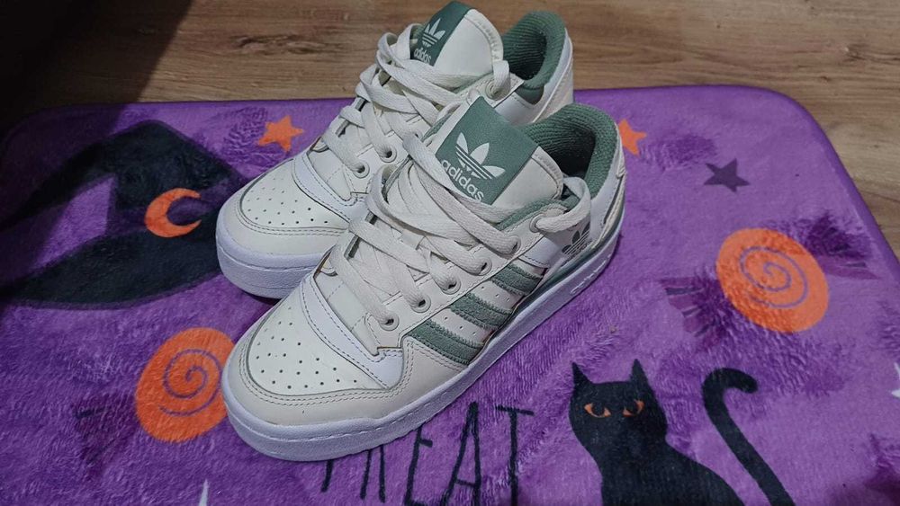 Incaltaminte Dama, Adidas Forum Low Marimea 36, alb verde