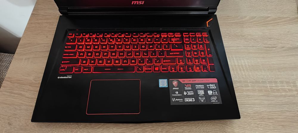 Laptop Gaming MSI, display 17.3" FHD, 16GB RAM, 256 SSD+ 2TB HDD, GTX
