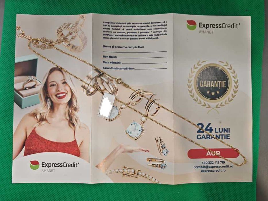 (Ag44 B6346.1) Lant aur 14K 2.43g