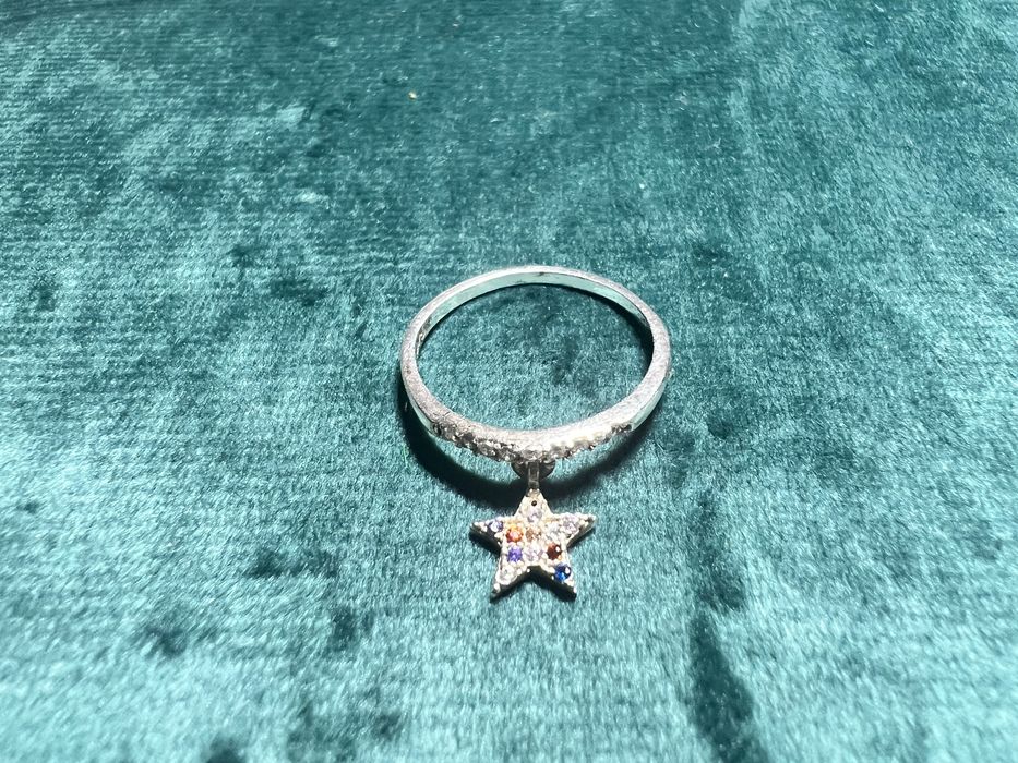 Inel de argint cu stea