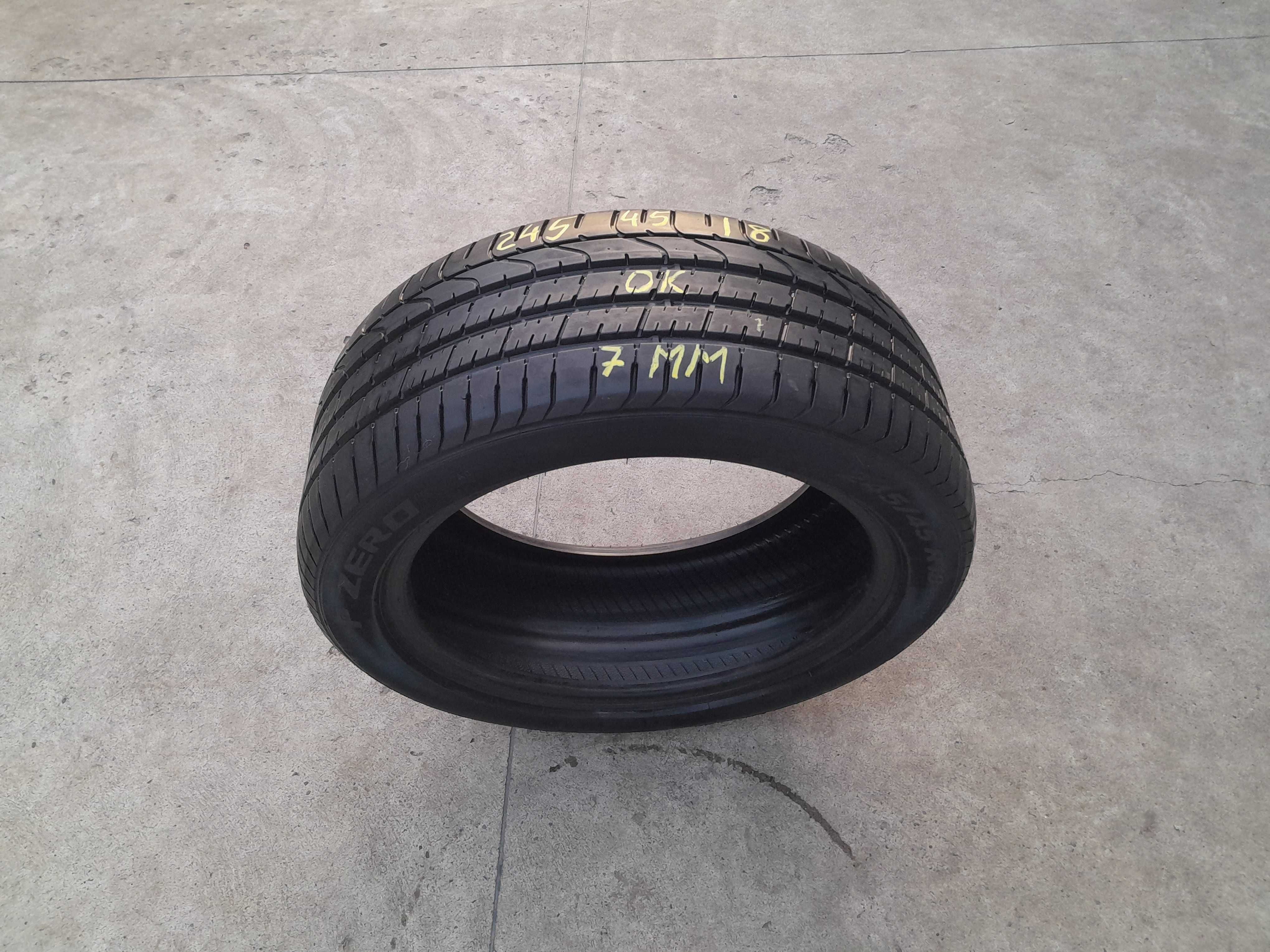 O anvelopa vara 245 45 18 pirelli p zero profil de 7 mm