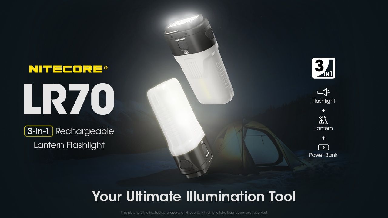 Nitecore LR70 3в1 Латерна, фенер, пауърбанк