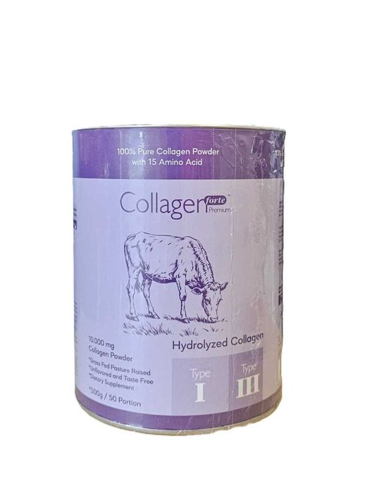 Collagen Forte Premium тип 1 и 3 за кожа коса стави 500 г