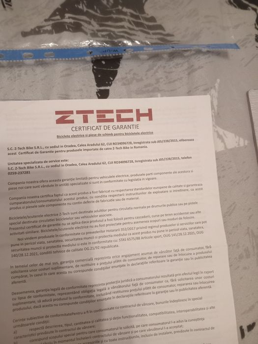 Triciclu electric zetec nou la 0km