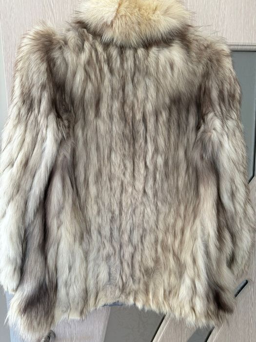 Палто от сива лисица