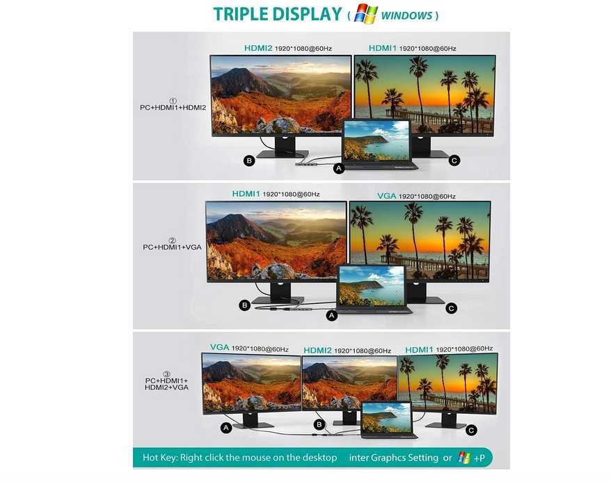 Dock usb type C hub Pro 9in1 Tiergrade TG-HB009