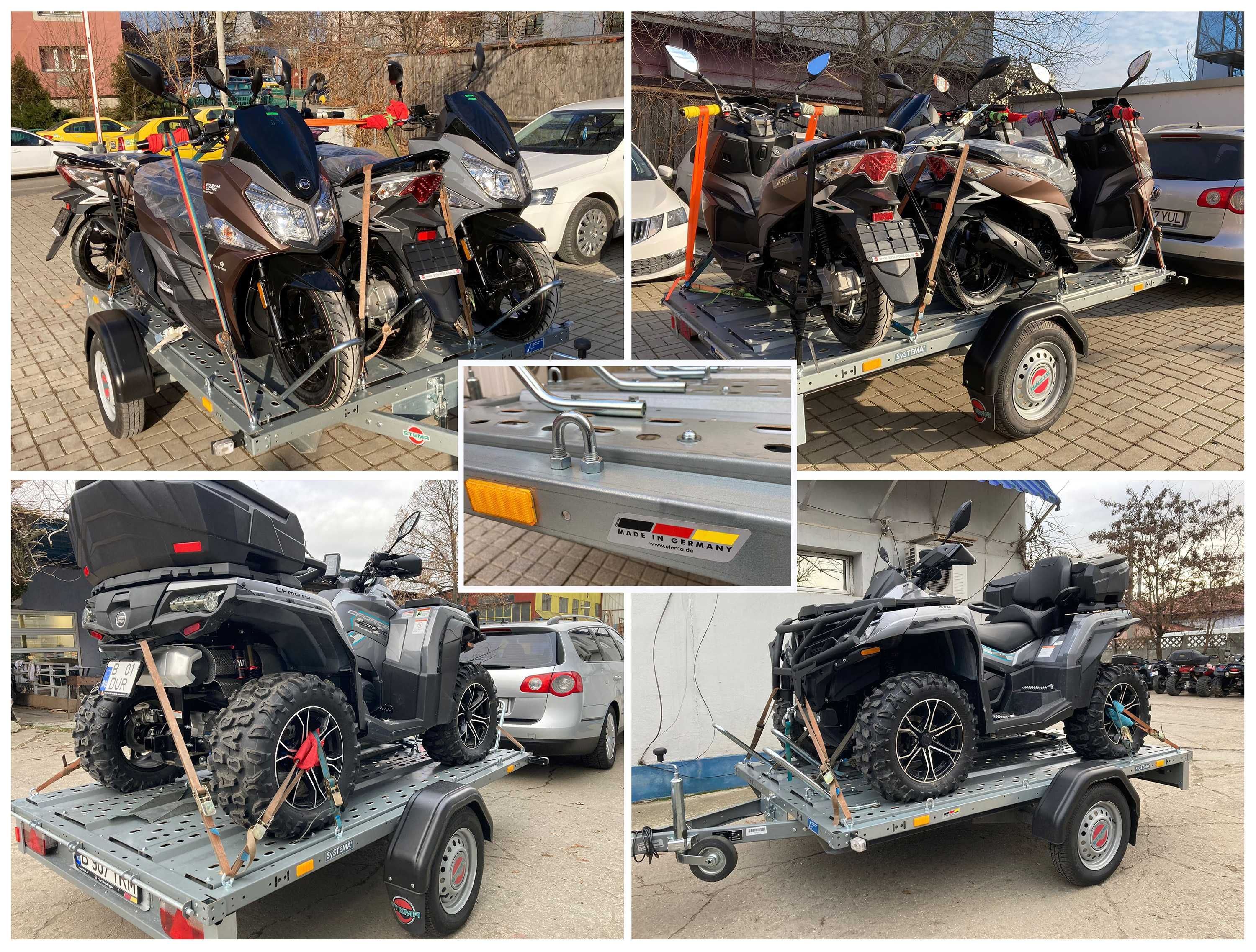 Transport Motociclete Atv Quad Can-Am 3 roti Skijet etc  Tractare Moto