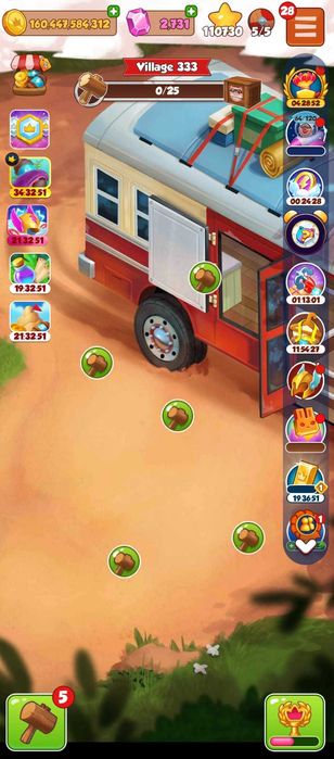 COIN MASTER Personal account, High level 333 Village, Pet high level