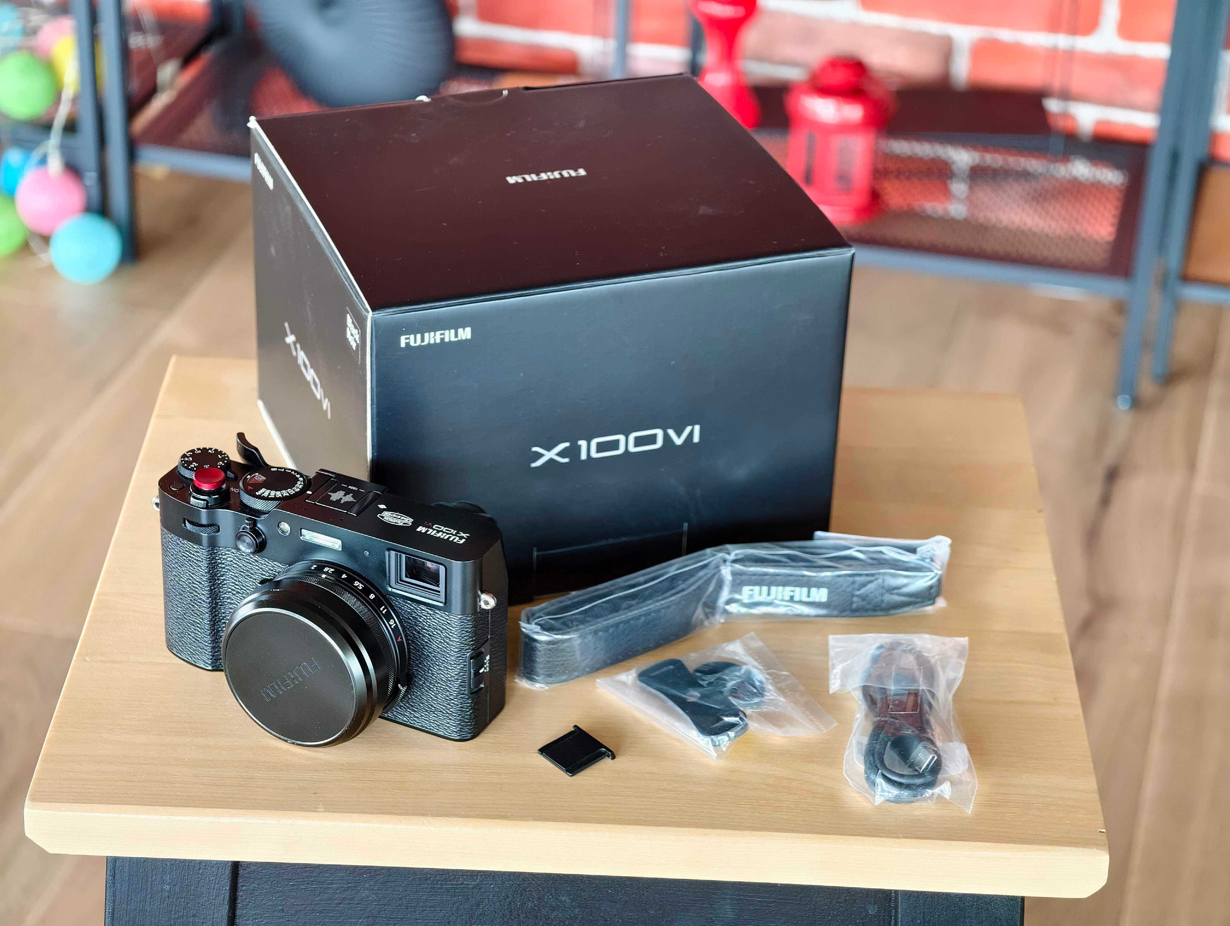Fujifilm X100 VI черен, аксесоари, emag 24 месеца гаранция