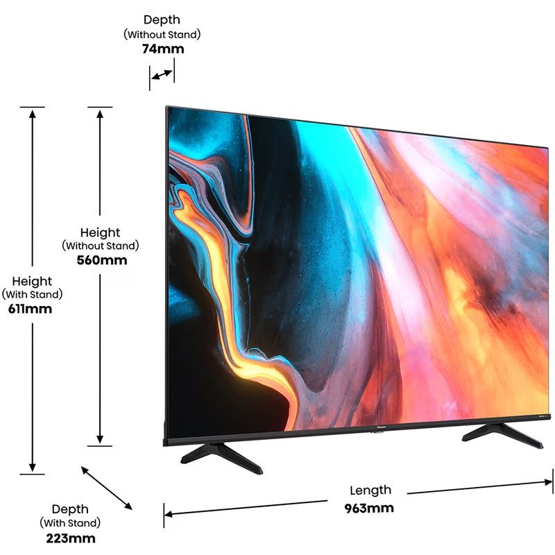 Televizor QLED Smart HISENSE 43E7HQ, Ultra HD 4K, HDR 10+, 108cm