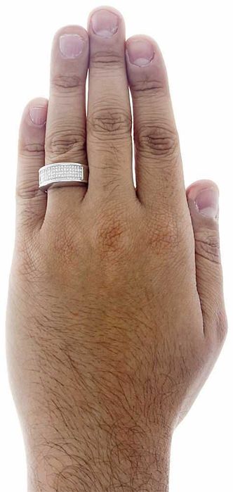 Inel SUPERB aur alb 11 GR cu 100 de diamante Printesa
