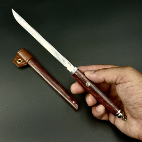 Японски нож Shinobi-Стомана M390,кания от палисандър