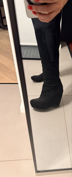 Cizme piele intoarsa suede Musette