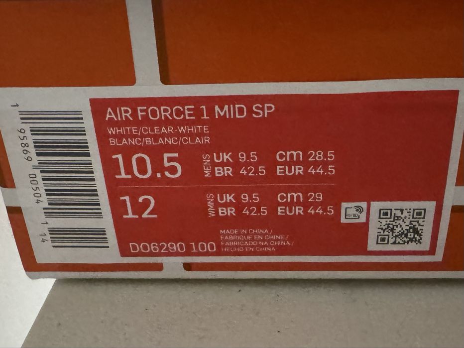 Nike Air Mid Off White 44.5