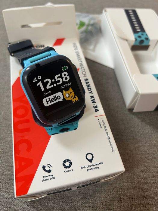 Детски смарт часовник Canyon Sandy KW-34 (SIM/GPS/Camera)