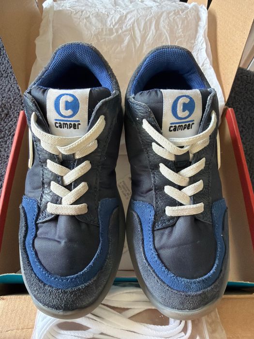 Обувки Camper естествена кожа и текстил есен/пролет