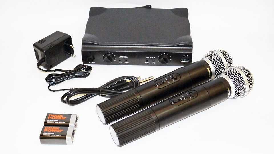 Set 2 microfoane profesionale SHURE SM58,receiver,sunet hi fi UHF,noi!