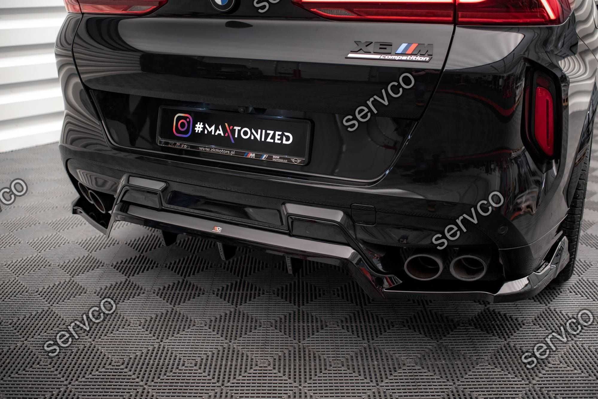 Prelungire splitter bara spate Bmw X6 M F96 2020- v1 - Maxton Design