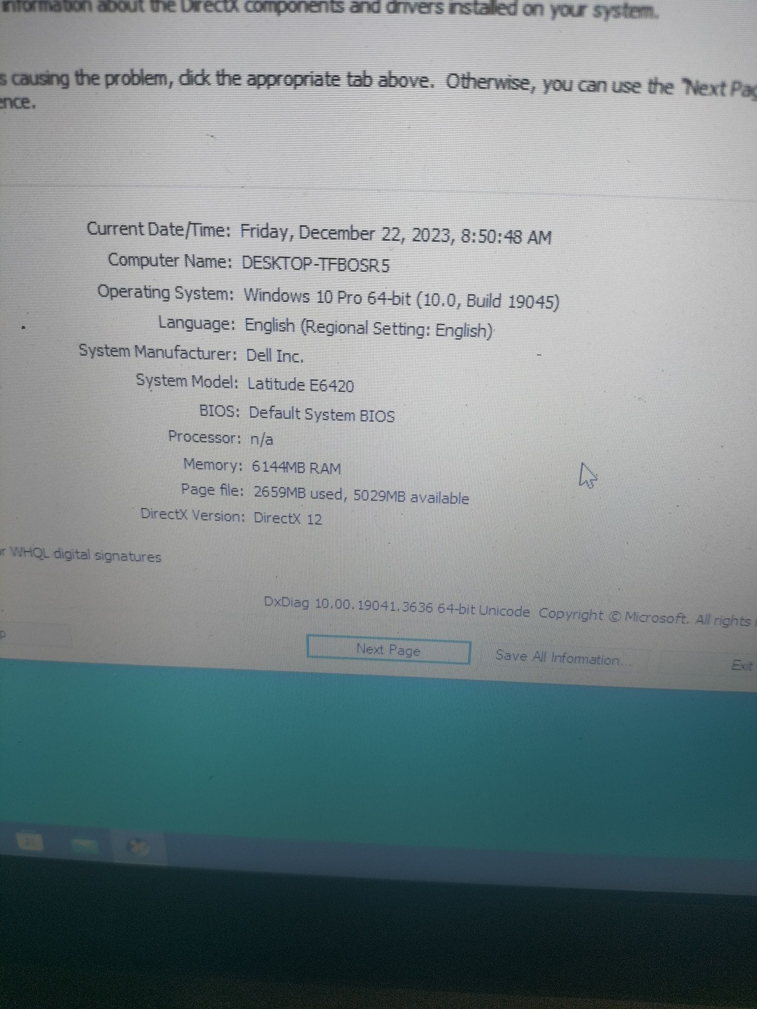 Dell e 6420 6Gb ddr3 i5 gen2