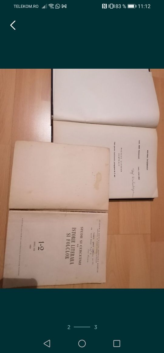 Carti vechi, Folclor...1964/Istorie literară și folclor 1959