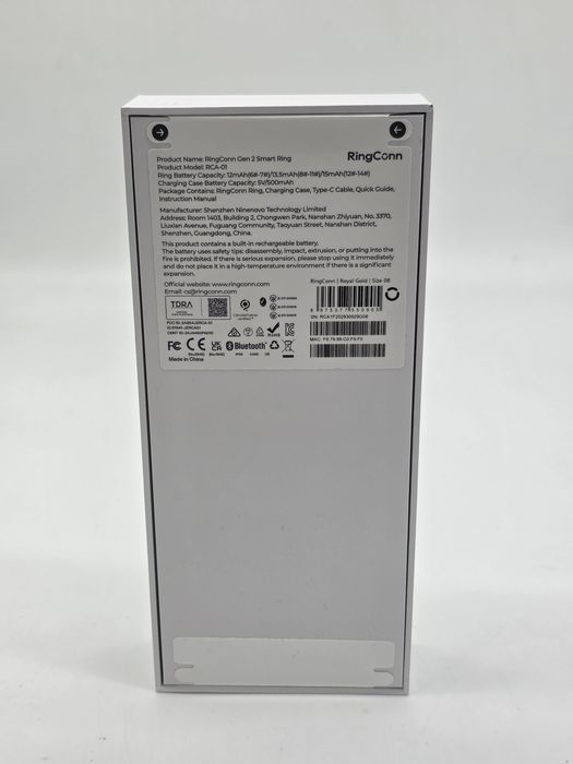 Inel inteligent RingConn Gen 2, Marime 8, monitorizare ritm cardiac, s