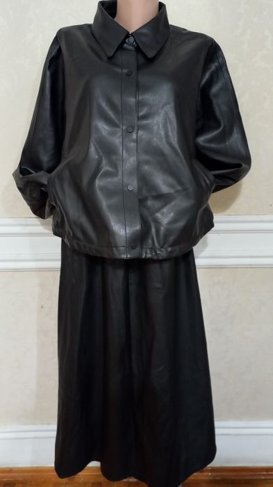 Юбка новая кожаная , итальянская, натуральная кожа